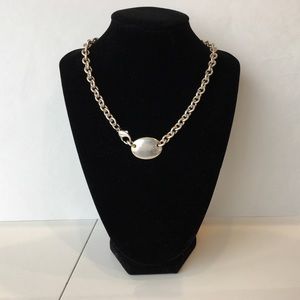 Sterling Silver Tag Chain Necklace